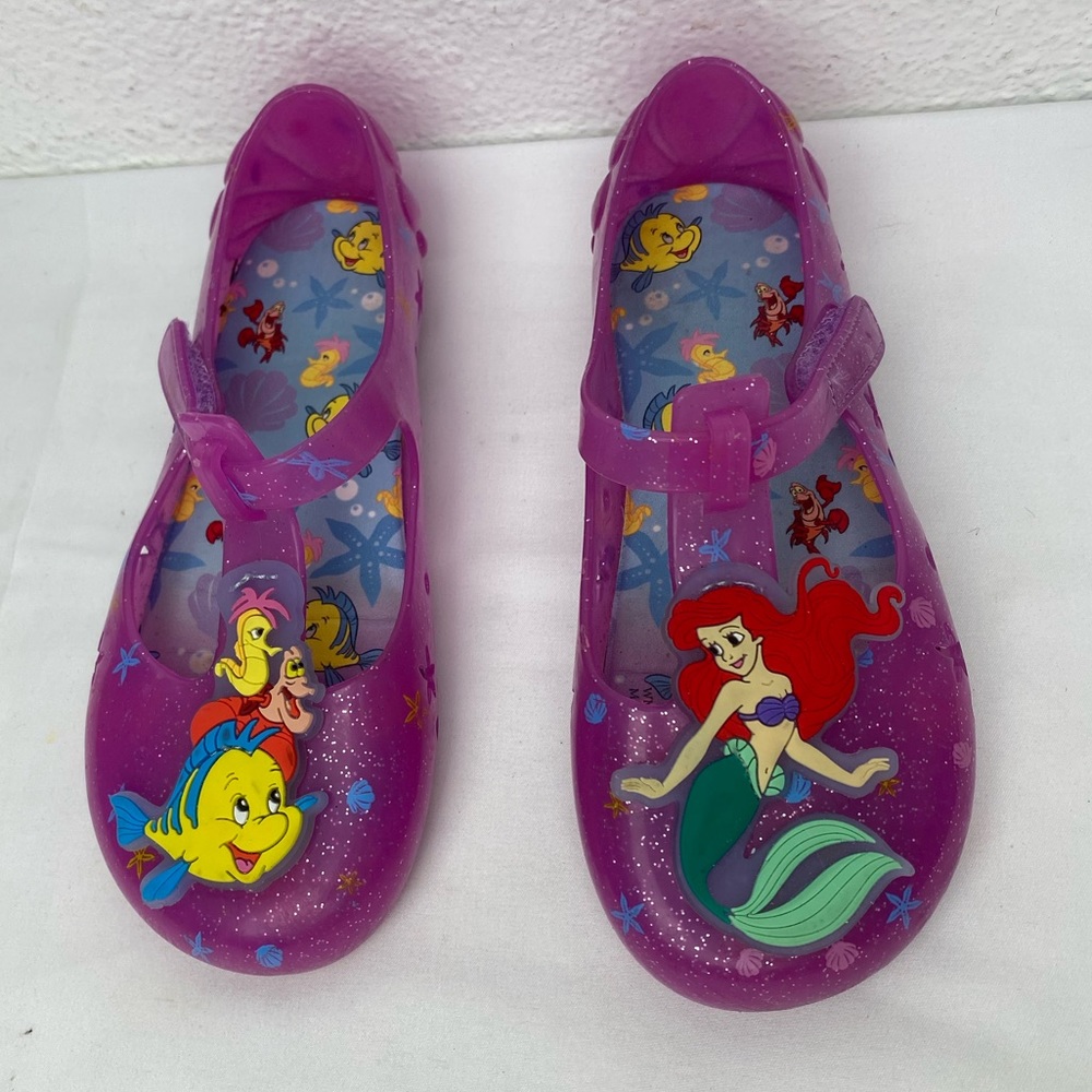 The Little Mermaid Ariel Disney jelly sandals size 12